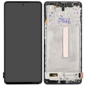 Samsung Galaxy M53 5G Display (Schwarz) (mit Rahmen) (original)