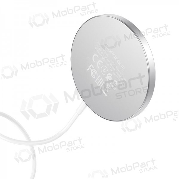 Ladegerät kabellos Borofone BQ9 Pro Original Magnetic (10W) (Silbrig)