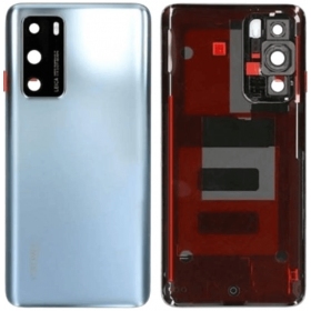 Huawei P40 rückseitige Abdeckung (silber) (original)