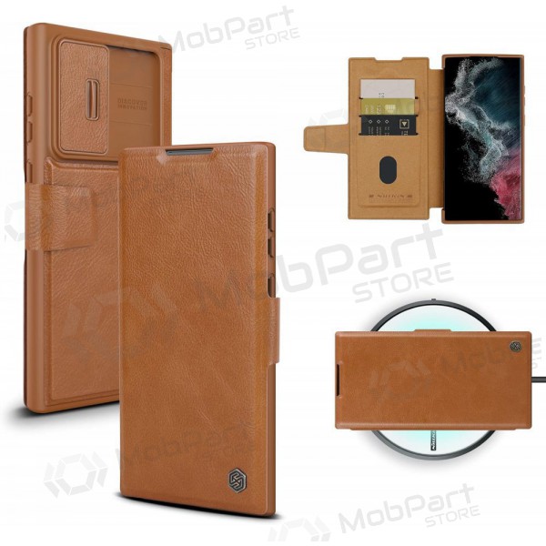 Samsung Galaxy S23 FE Handyhülle „Nillkin Leather“ (Braun)