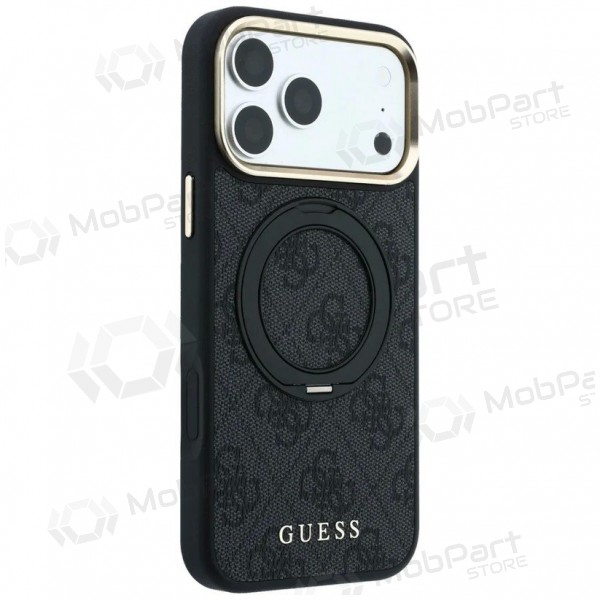 Apple iPhone 18 Pro Max hülle - Guess PU 4G Ring Stand MagSafe (schwarz)