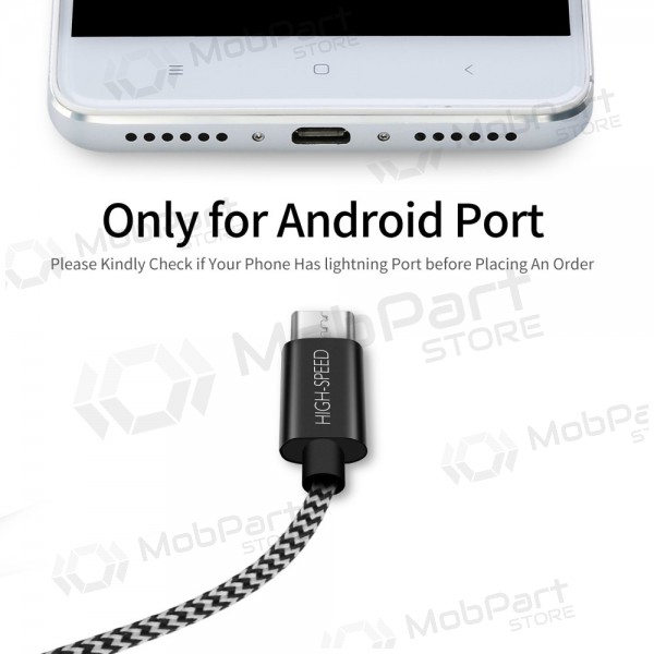USB-Kabel Dux Ducis K-ONE microUSB FastCharging 1,0 m