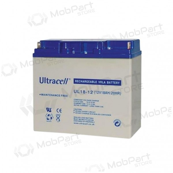 Akumuliatorius Ultracell UL18-12 VDS (18 Ah, 12V, VDS)