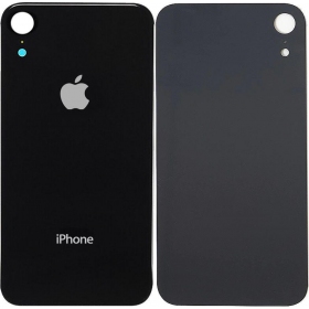 Apple iPhone XR Rückseite Akkudeckel (Schwarz) (bigger hole for camera)