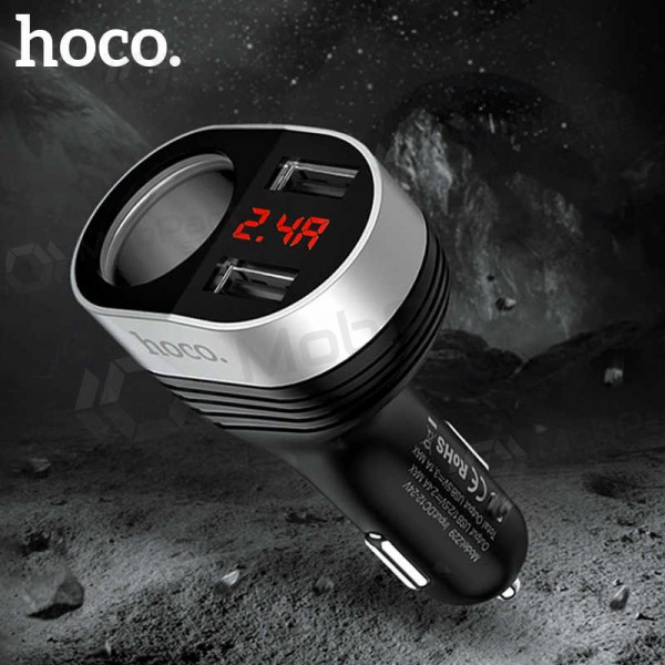 Ladegerät automobilinis Hoco Z29 x 2 USB (3.1A) (Schwarz)
