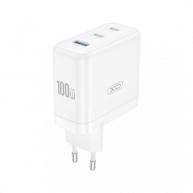 Telefonladegerät XO CE35 100 W 2x USB-C + USB-A weiß