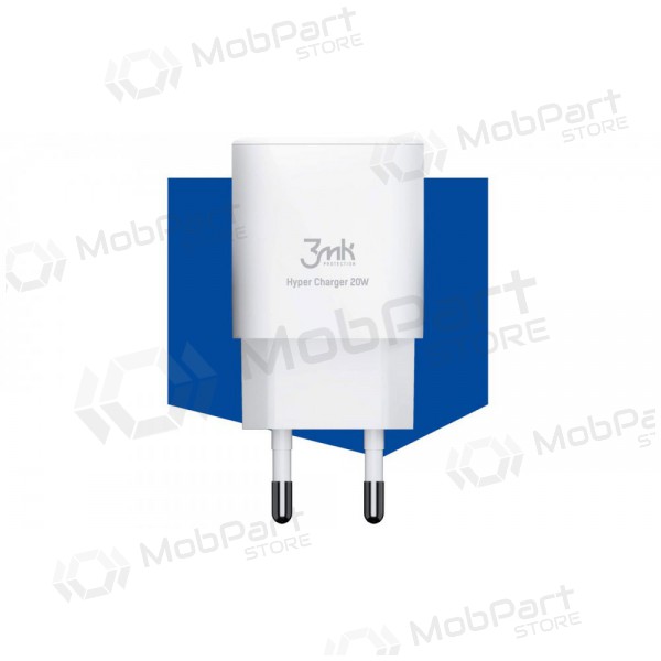 Ladegerät 3MK HyperCharger 20W 1xUSB-C + 1xUSB-A PD/QC