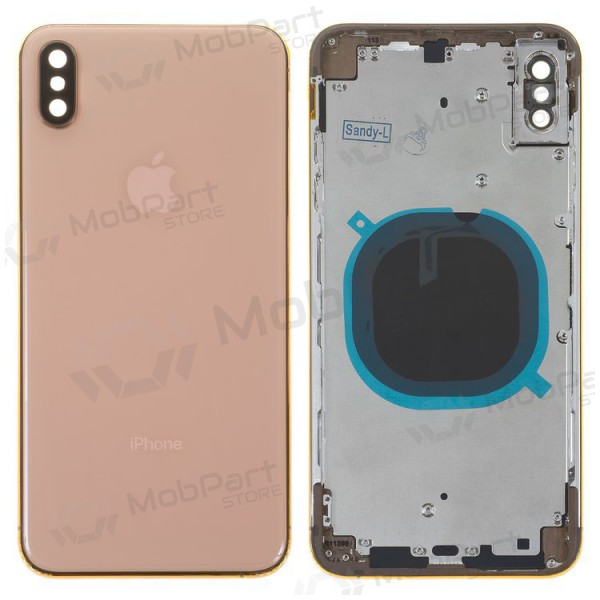 Apple iPhone XS Max rückseitige Akkuabdeckung (gold) komplett