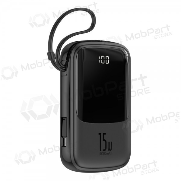 externe Batterie Power Bank Baseus Q Pow With Type-C Cable 10000mAh Schwarz PPQD-A01