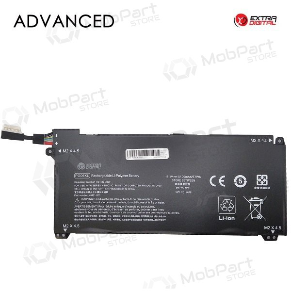 HP PG06XL, 5100mAh Laptop-Batterie / Akku, Advanced HP PG06XL, 5100mAh Laptop-Batterie / Akku, Advanced