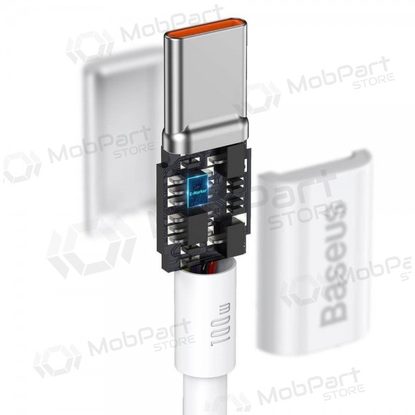 Kabel Baseus Superior Type-C - Type-C 100W 1.0m (Weiß) CATYS-B02