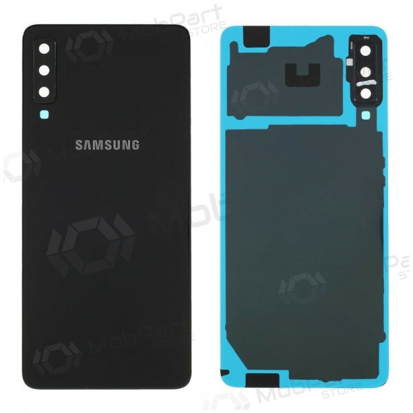 Samsung A750 Galaxy A7 (2018) Rückseite Akkudeckel (Schwarz) (gebraucht grade A, original)