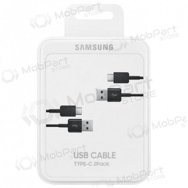 USB Kabel Samsung EP-DG930MBEGWW Type-C 1.5m 2Stck. (Schwarz) (OEM)