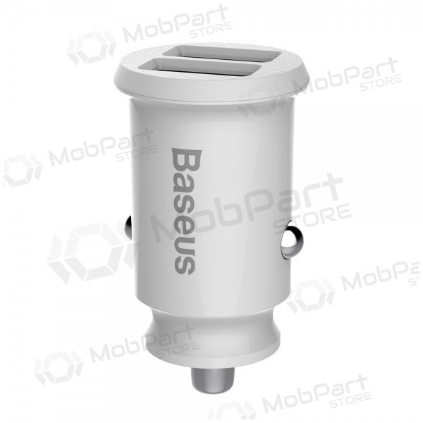 Ladegerät automobilinis Baseus Grain (3.1A) x 2 USB CCALL-ML02 (Weiß)
