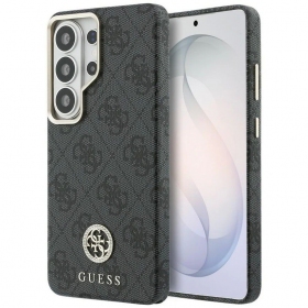 Samsung Galaxy S26 Ultra hülle - Guess PU Leather 4G Strass Logo Gold Frame Magnetic