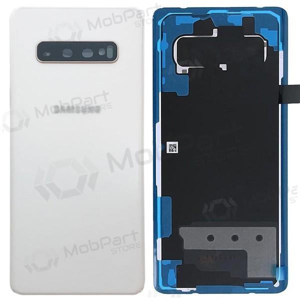Samsung G975 Galaxy S10 Plus Rückseite Akkudeckel Weiß (Ceramic White) (gebraucht grade B, original) Samsung G975 Galaxy S10 Plus Rückseite Akkudeckel Weiß (Ceramic White) (gebraucht grade B, original)