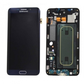Samsung G925F Galaxy S6 Edge Display (Schwarz) (mit Rahmen) (gebraucht grade B, original)