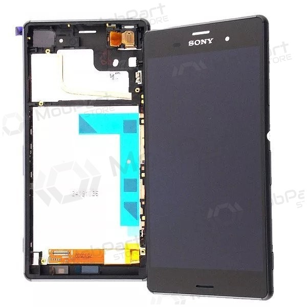 Sony D6603 Xperia Z3 Display (Schwarz) (mit Rahmen) (gebraucht grade C, original)