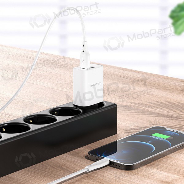Ladegerät Borofone BN2 2xUSB 2.1A (Weiß)