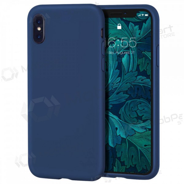 Apple iPhone 12 Pro Max hülle - Liquid Silicone - 1.5mm (dunkelblau)