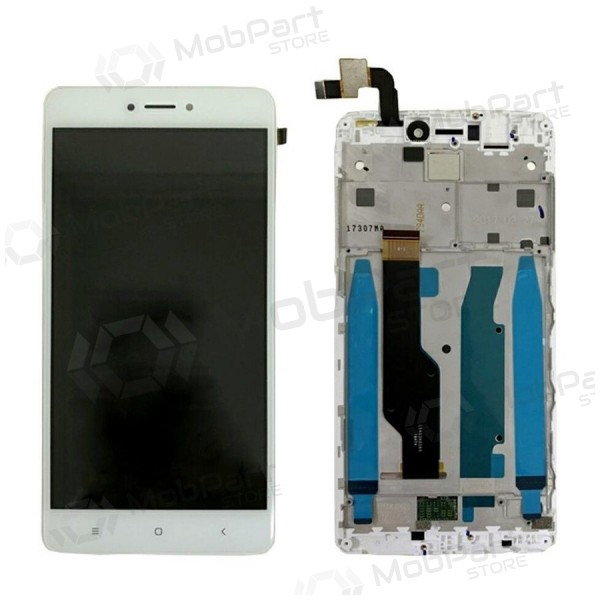 Xiaomi Redmi Note 4X (BV055FHM-N00-1909-R1.0) Display (mit Rahmen) (Weiß)