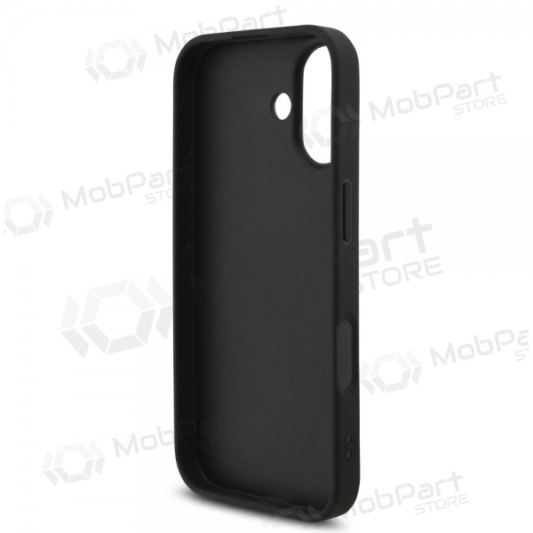 Apple iPhone 17 hülle - Guess PU 4G Metal Logo Strap (schwarz)