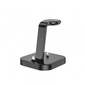 Ladegerät kabellos Hoco CW43 Graceful 3-in-1 Schwarz