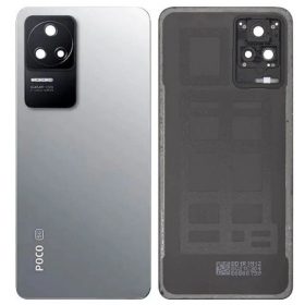 Xiaomi Poco F4 Rückseite Akkudeckel (Silbrig) (original) (service pack)