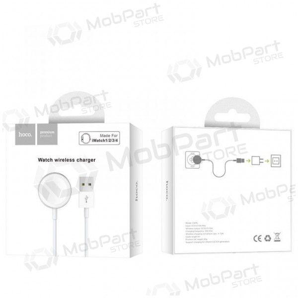 Kabellos Ladegerät HOCO CW16 iWatch (Weiß)