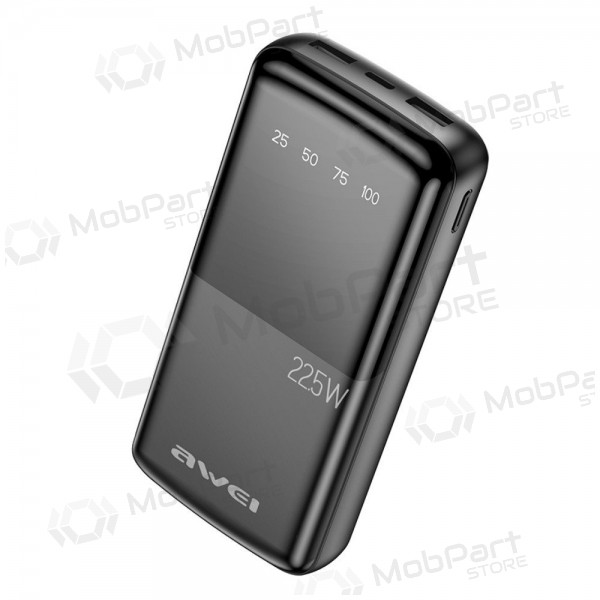 externe Batterie Power Bank Awei P13K PD20W/QC22.5W 20000mAh Schwarz