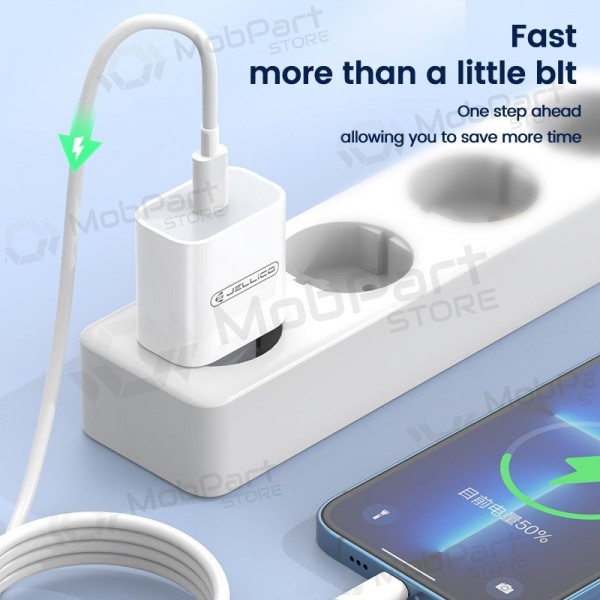 Ladegerät Jellico AK180 20W USB-C + USB-C to USB-C cable 1.0m Weiß