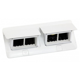 Įleidžiama modulinė dėžutė 2x4 mod. Legrand 654004 (metalinė, Weiß)