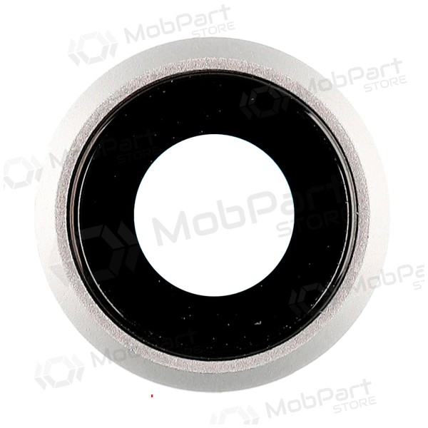 Apple iPhone 8 / SE 2020 / SE 2022 Kameraglas (Silbrig) (mit Rahmen)