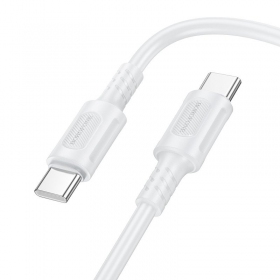 USB-C kabel Borofone BX111 USB-C zu USB-C 1 m 60 W weiß