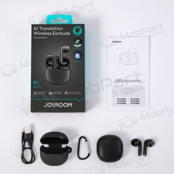 Kabellose Kopfhörer mit Mikrofon Joyroom JR-FB1 Bluetooth schwarz