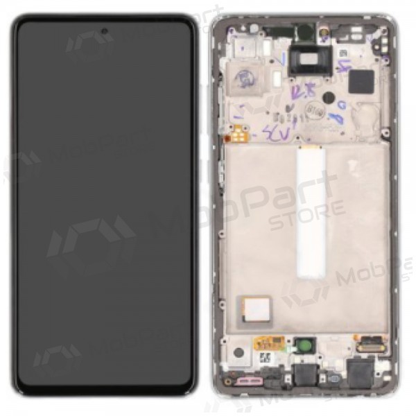 Samsung Galaxy A52s Display (Weiß) (mit Rahmen) (original)