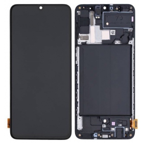 Samsung Galaxy A70 Display (Schwarz) (mit Rahmen) (original)