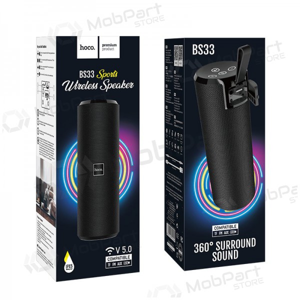 Bluetooth tragbarer Lautsprecher Hoco BS33 (Schwarz)