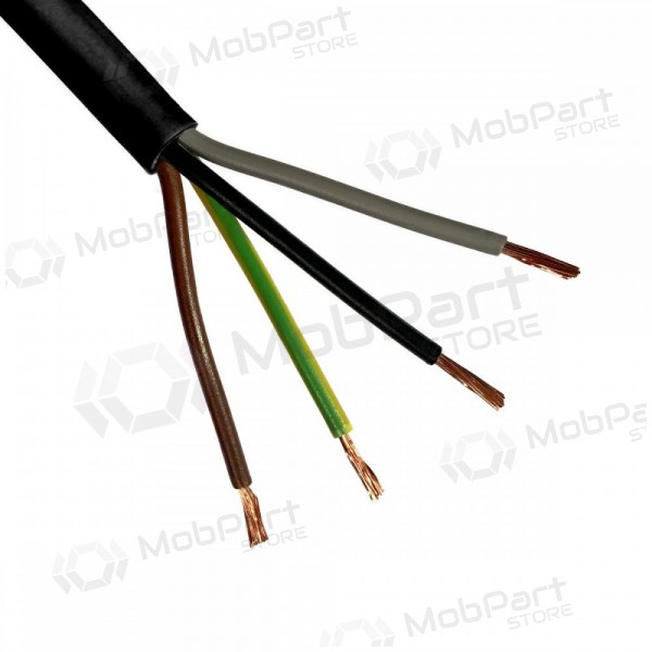 Flexibles kabel Lietkabelis OMY BVV-LL 4x1.5 mm² kupfer PVC 100 m rolle