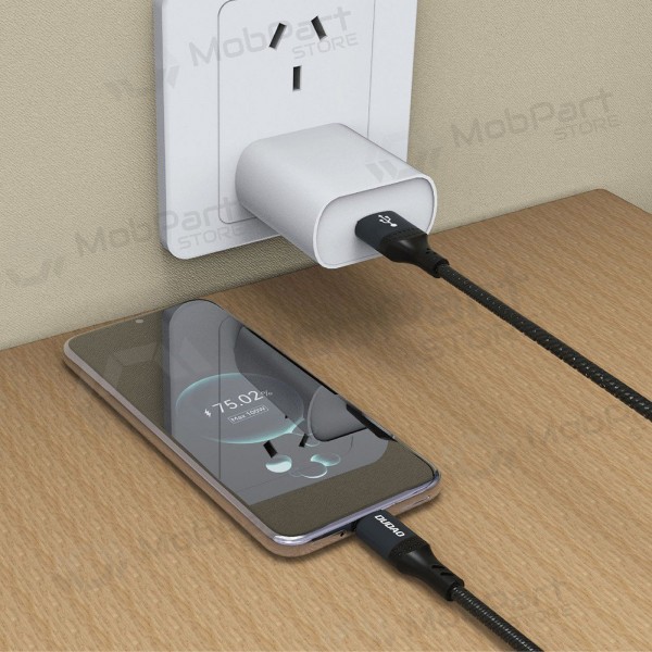 USB-C-Kabel Dudao L3ST USB-A auf USB-C 2 m 5 A schwarz