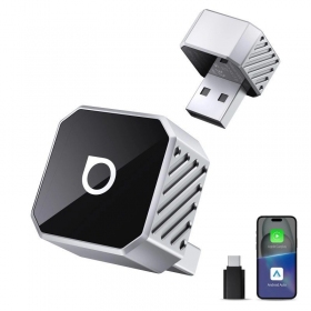 Kabelloser CarPlay-/Android Auto-Adapter Ottocast Mini Cube Silber CP88-T3