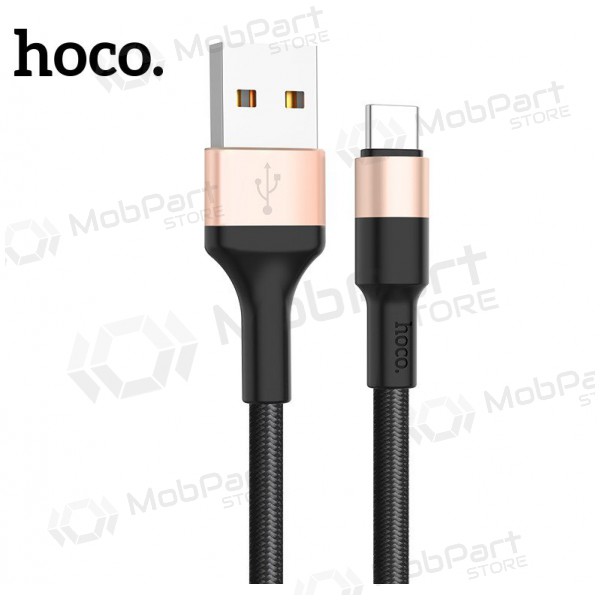 USB Kabel Hoco X26 Type-C 1.0m (Schwarz / Golden )