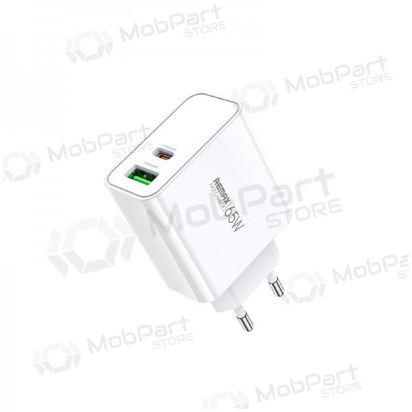 Ladegerät Remax RP-U125 65W GaN USB-C/USB-A Weiß