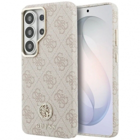 Samsung Galaxy S26 Ultra hülle - Guess PU Leather 4G Strass Logo Gold Frame Magnetic