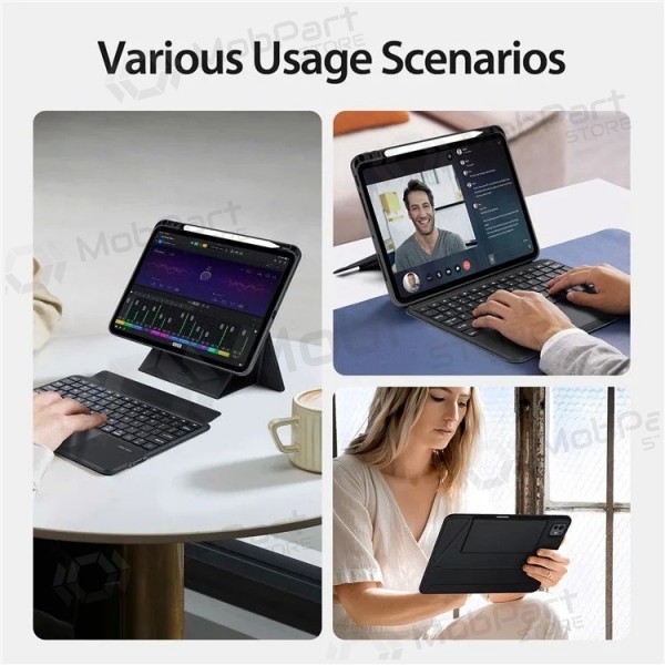 Apple iPad Pro 11 2024, 2025 hülle mit tastatur - Dux Ducis DK (schwarz)