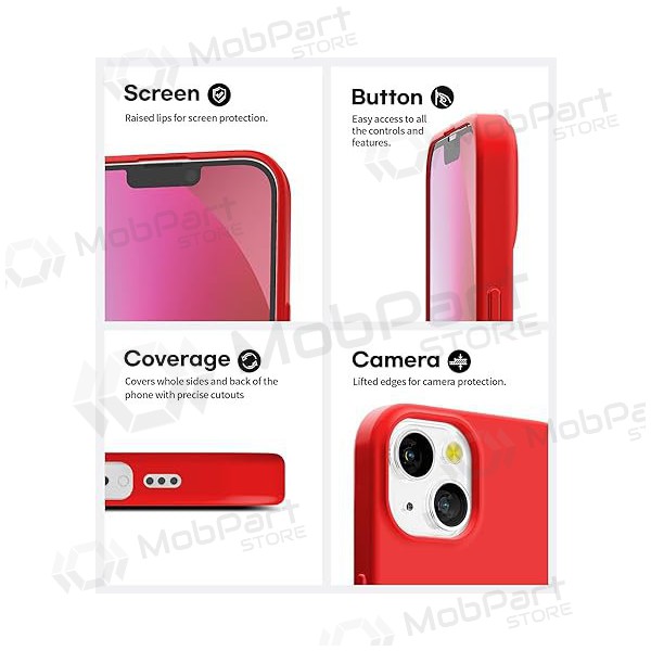 Apple iPhone 14 hülle - Mercury Soft Feeling (rot)