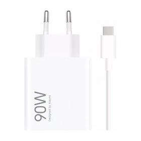 Telefon-ladegerät Xiaomi HyperCharge Combo BHR07ZBEU 90 W USB-A GaN weiß