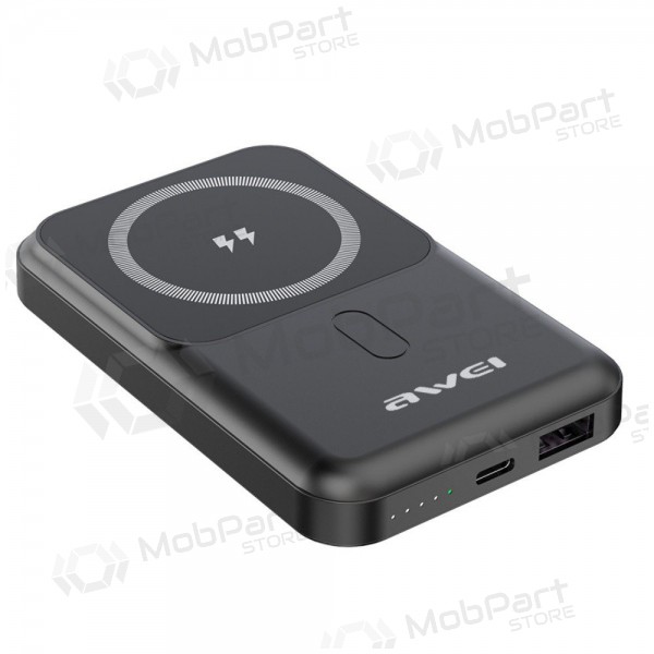 externe Batterie Power Bank Awei P139K 22.5W Magnetic Wireless 10000mAh Schwarz