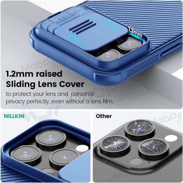 Apple iPhone 14 Pro Handyhülle „Nillkin CamShield Pro“ (Blau)
