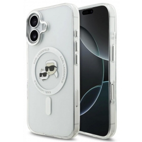 Apple iPhone 17 hülle - Karl Lagerfeld IML K&CH Heads Metal Frame MagSafe (transparent)